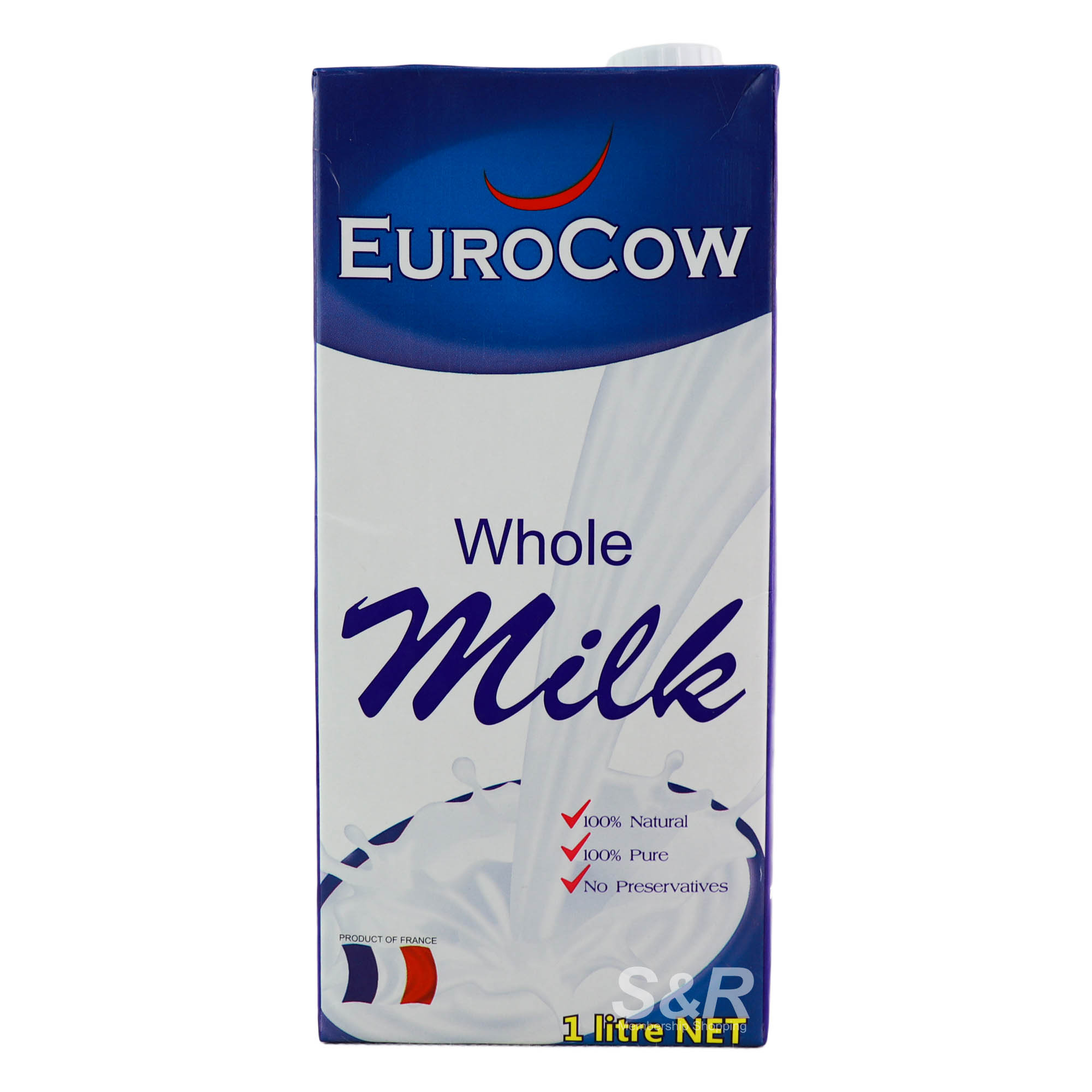 Eurocow UHT Sterilized Whole Milk 1L